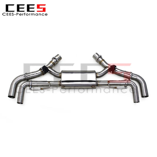 cees Axle Exhaust Pipes Silencer for BMW X5 X6 M60i 4.4TT 2024 SS304 Stainless Steel Car Escape Exhaust Pipe Muffler System