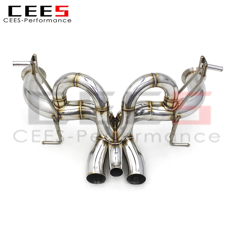 CEES Catback Exhaust System for Lamborghini Aventador S LP740 6.5 2011-2018 Stainless Steel Exhaust Pipe Muffler