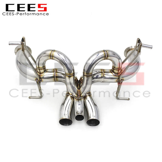 CEES Catback Exhaust System for Lamborghini Aventador S LP740 6.5 2011-2018 Stainless Steel Exhaust Pipe Muffler