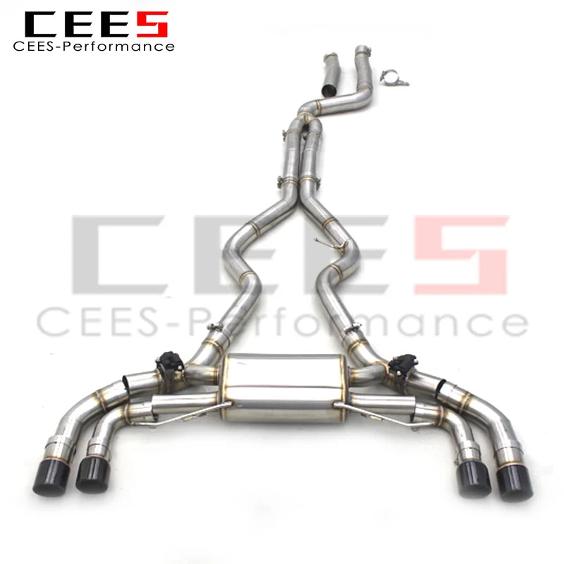 CEES Exhaust Pipes for BMW M440i G22 M340i G20 B58 3.0T 2019-2022 Racing Muffler Exhaust T304 Valve Catback Exhaust Systems