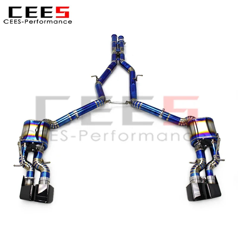 cees Catback Exhaust System for Mercedes-Benz CLS63 AMG W218 5.5T 2013-2017 Performance Titanium Escape Exhaust Pipe Muffler