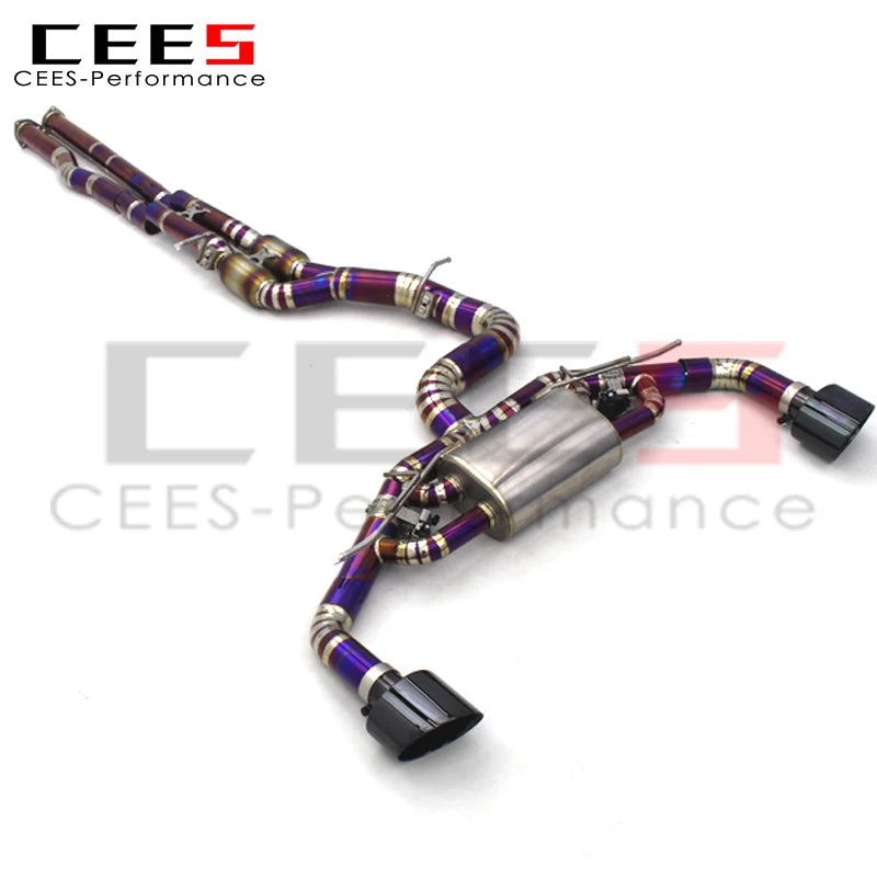 CEES Catback Exhaust System For Audi RS3/TTRS 2.5T 2017-2023 Titanium High Performance Valvetronic Exhaust Pipe