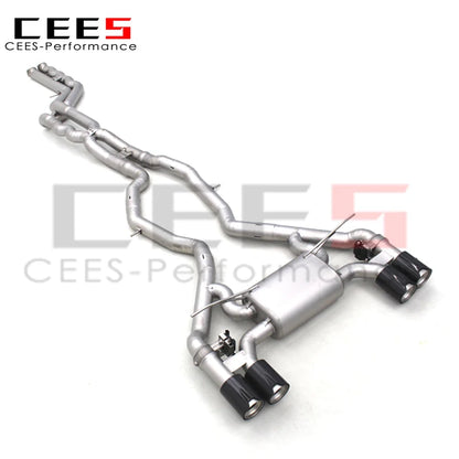 CEES Titanium Valvetronic Exhaust Pipe Surface sandblasted coating For BMW M2C M2 Competition F87 3.0T 2018-2023 Catback Exhaust