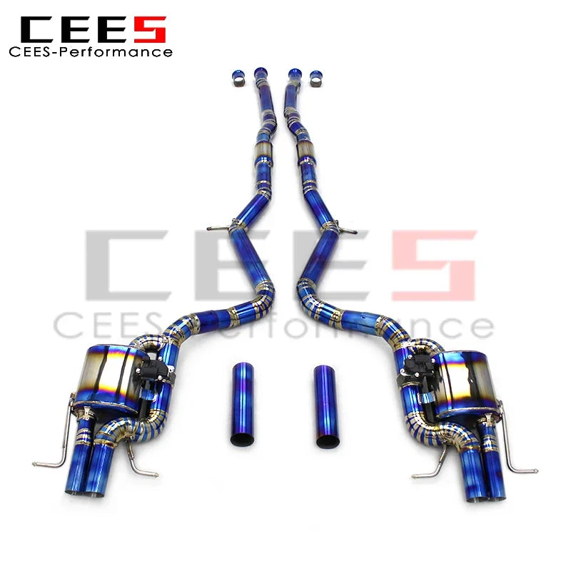 cees Catback Exhaust Pips for Mercedes-Benz S350 3.0T 2012-2023 Performance Titanium Exhaust Pipe Muffler System Assembly