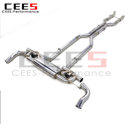 cees Catback Exhaust for Mercedes-Benz LS500/GLS500 X166 V8 4.7T 2017-2023 SUS304 Performance Exhaust Pipe Muffler Valve System