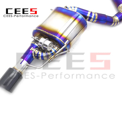 CEES Titanium Burnt Blue Catback Exhaust System For BMW 335/335i E90/E92/E93 N54/N55 3.0T 2007-2015 Exhaust Pipe Muffler Escape