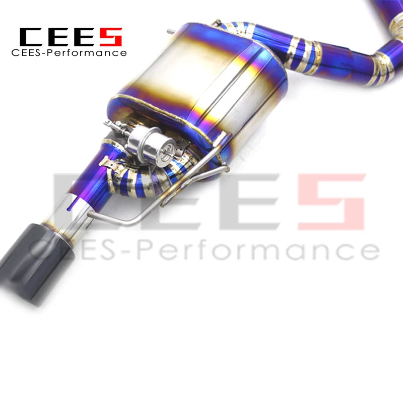 CEES Titanium Burnt Blue Catback Exhaust System For BMW 335/335i E90/E92/E93 N54/N55 3.0T 2007-2015 Exhaust Pipe Muffler Escape