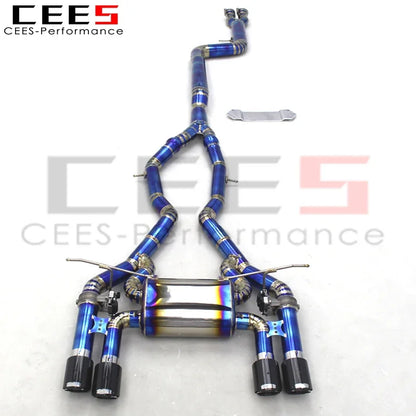 CEES Performance Titanium Catback Exhaust Systems for BMW M3/M4 F80/F82 3.0T 2015-2019 Escape with Valve Muffler Exhaust