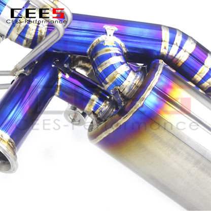 CEES Catback Exhaust System for Audi R8 V8/V10 4.2/5.2 2017-2023 Tuning Performance  Titanium Exhaust with Valve