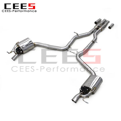 CEES Valvetronic Exhaust Muffler for Mercedes-Benz CLS320/CLS400 C218 3.0T 2015-2017 Stainless Steel Catback Exhaust Systems