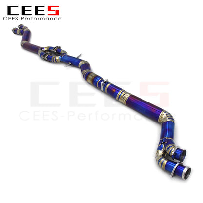 CEES For BMW M3 E46 2004-2006 Titanium Performance Mid pipe Car Exhaust pipe Single middle tube