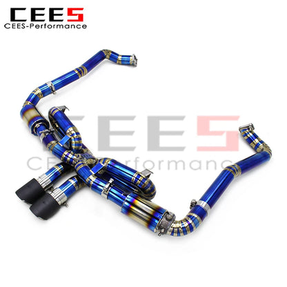 CEES Catback Exhaust for Porsche 718 Cayman/Boxster 2.0T 2016-2022 Upgrades GT4 Titanium Exhaust Pipe Muffler System
