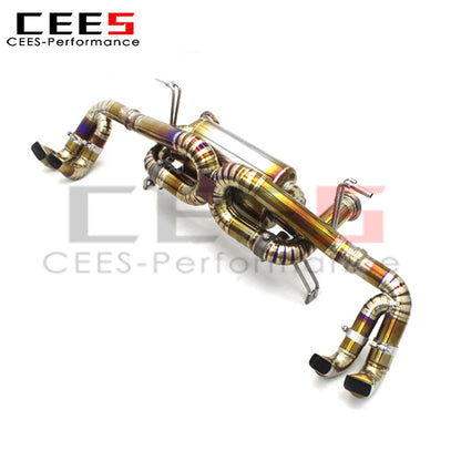cees for Audi R8 V10 5.2 2016-2019 Catback Valved Sport Exhaust System