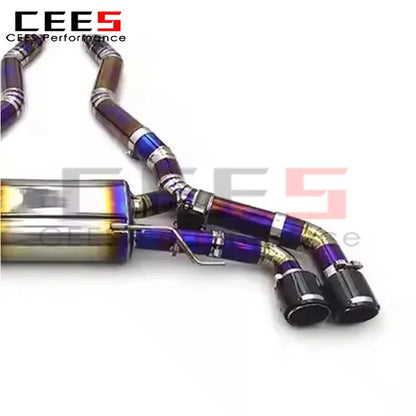 cees Catback Exhaust System for BMW X5M/X6M 4.4TT 2015-2023 Performance Titanium Alloy Car Escape Exhaust Pipe Assembly