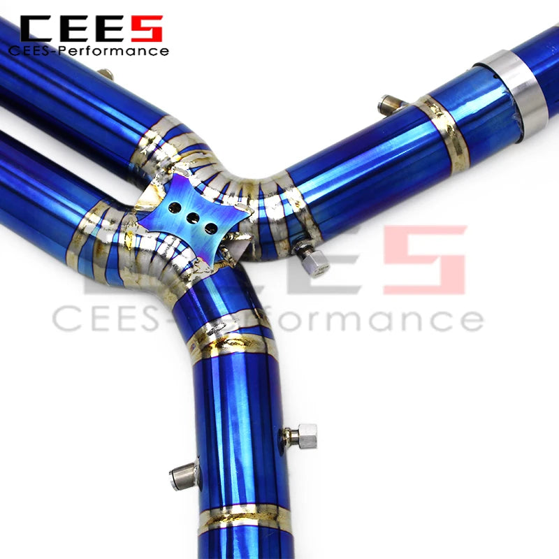 CEES Titanium Escape Catback Exhaust Muffler for BMW X3M/X4M Competition F97/F98 3.0T 2019-2023 Racing Exhaust System Assembly