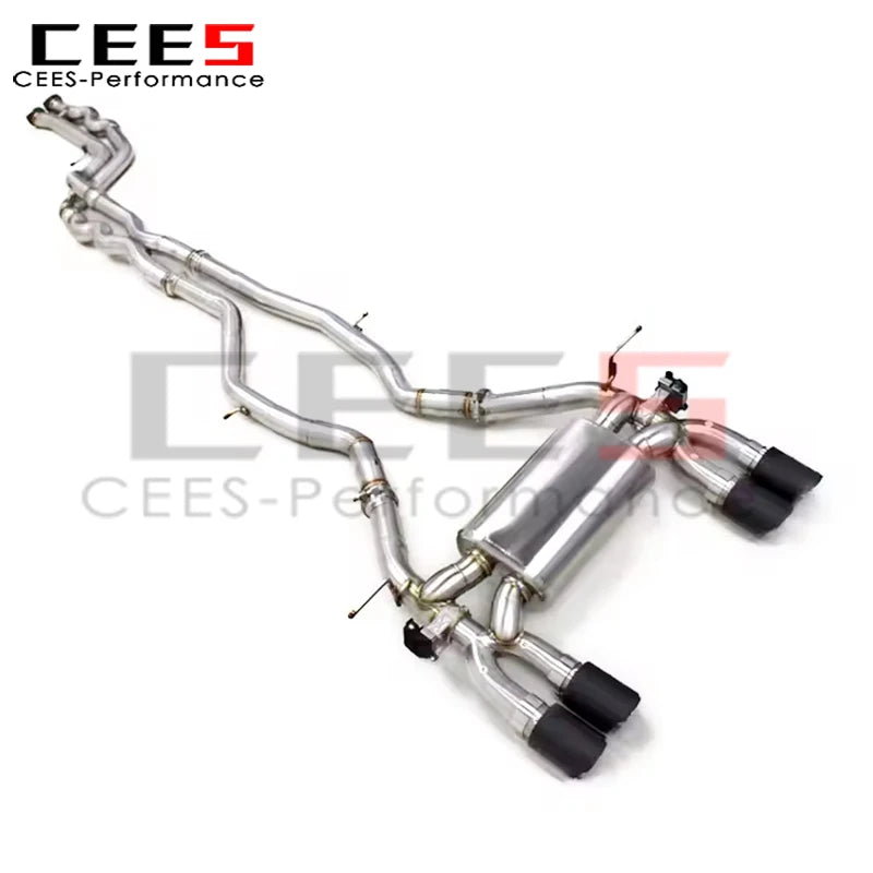 cees Valvetronic Catback Exhaust Pipes for BMW M3 F80 M4 F82 3.0T 2014-2019 SS304 Stainless Steel Exhaust Pipe Muffler System