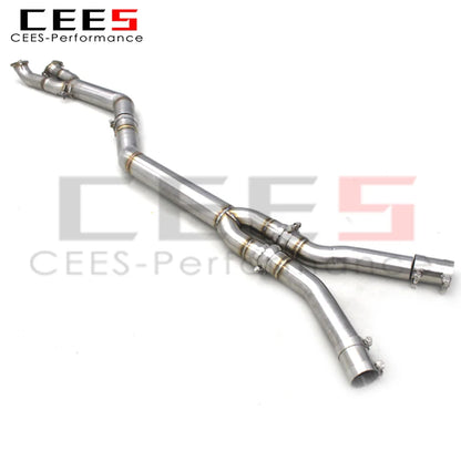 CEES  Mid pipe For BMW M3 G80/G8X 3.0T 2020-2025 Stainless Steel Automotive Performance Accessories Exhaust Pipe