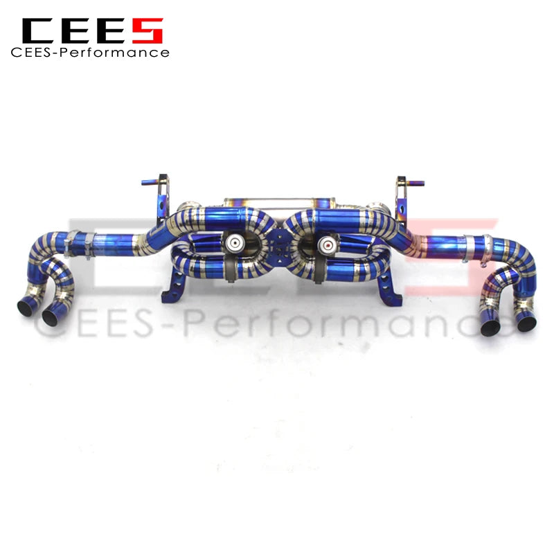 CEES Titanium Catback Exhaust Systems For Lamborghini Huracan 5.2 LP580/LP610 2014-2023 Exhaust Pipes Muffler with vacuum Valve