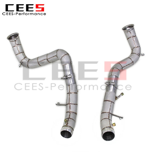 cees for Mercedes-Benz E63/E63S AMG W213 4.0TT 2016-2023 Header Downpipe Exhaust System