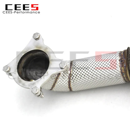 cees Exhaust Downpipe for VW GOLF 5/V GTI 2004-2009 Racing Stainless Steel Exhaust System Flow Catted Downpipe with Catalyst