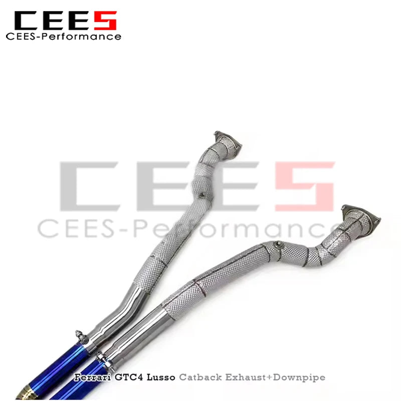 cees Performance Titanium Full Exhaust System for Ferrari GTC4 Lusso T 2016- Sport Valvetronic Catback Exhaust Muffler