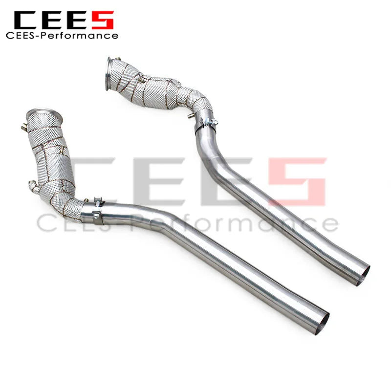 Ferrari Purosangue FUV V12 6.5L Stainless Steel Heat shield Downpipe Exhaust System