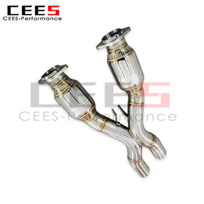 cees for Ferrari 599 6.0L 2006-2015 Downpipe X-pipe Exhaust System