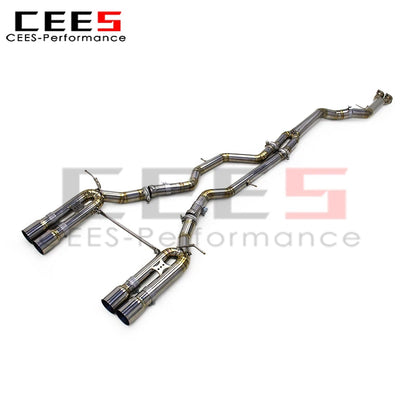 cees Tuning Catback Exhaust for BMW M3/M4 F80/F82/F8X 3.0T 2015-2019 Performance Titanium Racing Car Exhaust System Pipe Muffler