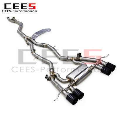 cees Valvetronic Sport Exhaust Pipe for BMW M3 M4 G80 G82 G83 3.0T 2019-2025 SS304 Stainless Steel Tuning Exhaust Muffler System