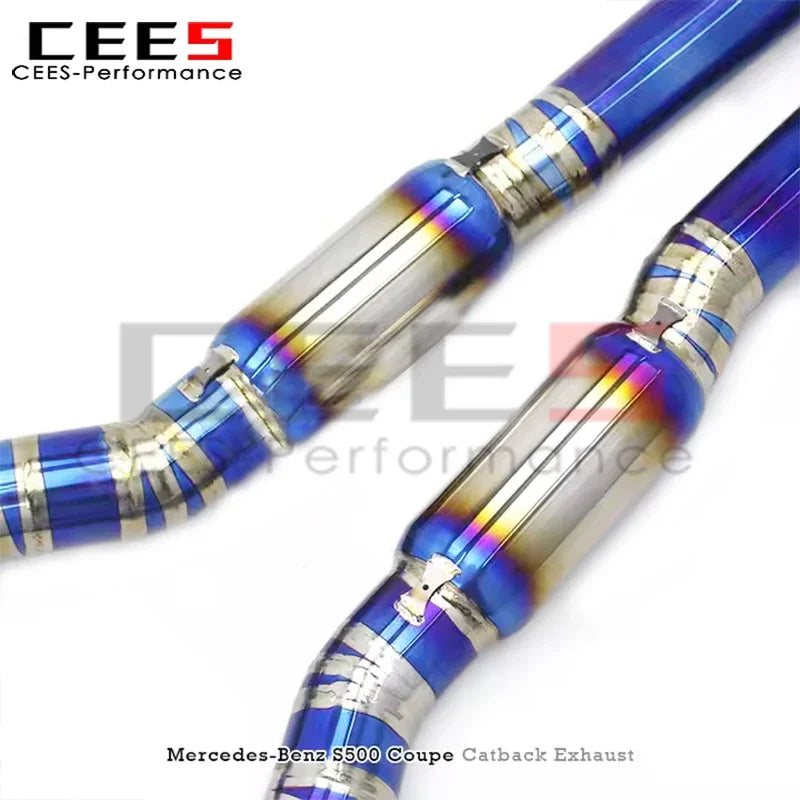 cees Catback Exhaust Pipes for Mercedes-Benz S500 Coupe 4.0T TWO DOORS 2015-2020 Performance Titanium Exhaust System Muffler