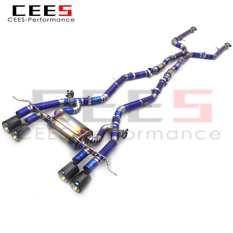 CEES Titanium Catback Exhaust System For BMW M3/M4 G80/G82/G8X 3.0T 2019-2023 Valvetronic Exhaust Pipe Muffler