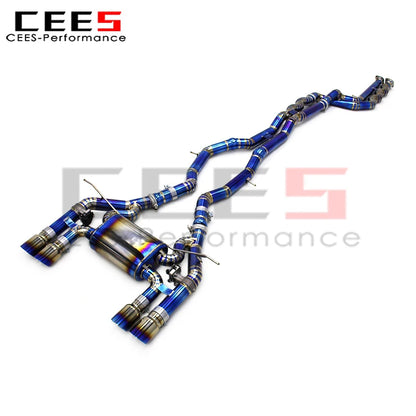 cees Valve Catback Exhaust System for BMW M3/M4 F80/F82 3.0T 2015-2019 Performance Titanium Valvetronic Exhaust Pipes Muffler