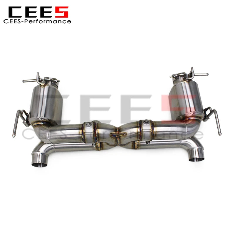 cees SUS304 Valvetronic Catback Exhaust System for Ferrari 488 V8 3.9T 2015-2019 Valved Muffler Exhaust Pipe with Remote Control