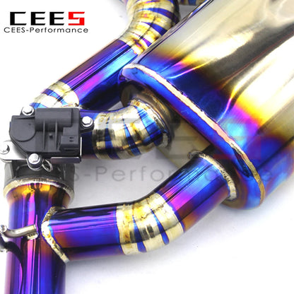 CEES High Quality Catback Exhaust Systeme For Audi RS3 TTRS 2.5T 2016-2023 Titanium  high Performance valvetronic Exhaust mu