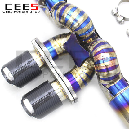 CEES Valve for Porsche 911 991.1 991 991 GT3 3.8T 2010-2016 Titanium Racing Exhaust Pipe Valvetronic Exhaudst Muffler System