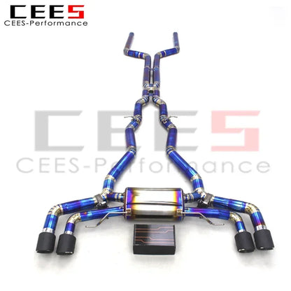 CEES Exhaust System For BMW X5M/X6M 4.4TT 2015-2023 Titanium alloy car Escape Exhaust Pipe