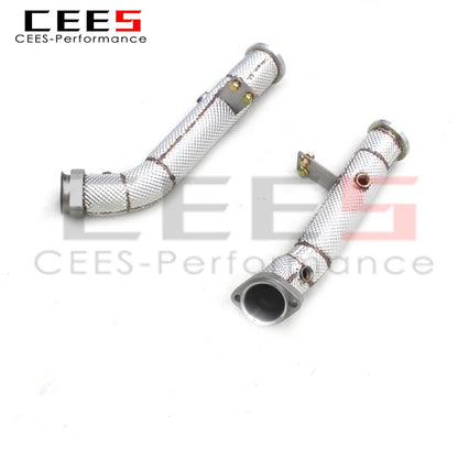 Decat Downpipe For Mercedes-Benz E43 AMG 2016-2022 Automotive Performance Accessories Stainless Steel Catless downpipe