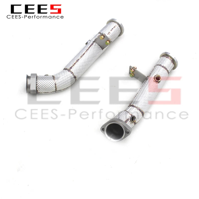 Decat Downpipe For Mercedes-Benz E43 AMG 2016-2022 Automotive Performance Accessories Stainless Steel Catless downpipe