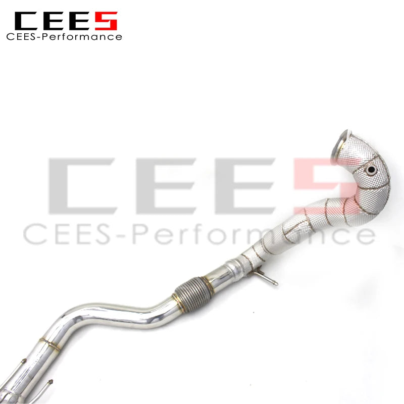 CEES Catback Exhaust Escape Exhaust Downpipe For Mercedes-Benz A45 AMG 2.0T 2014-2023 Stainless Steel Valvetronic Exhaust Pipe