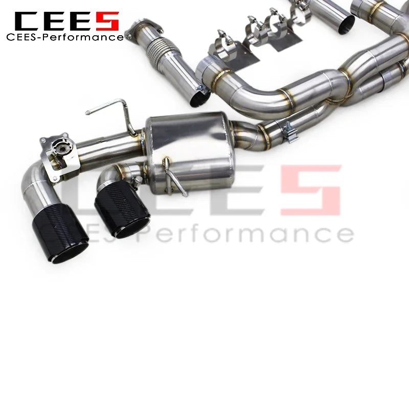 CEES  Valve Catback Exhaust System for Chevrolet CORVETTE C8 2019-2023 Stainless Steel Performance Valve Exhaust Pipe Muffler