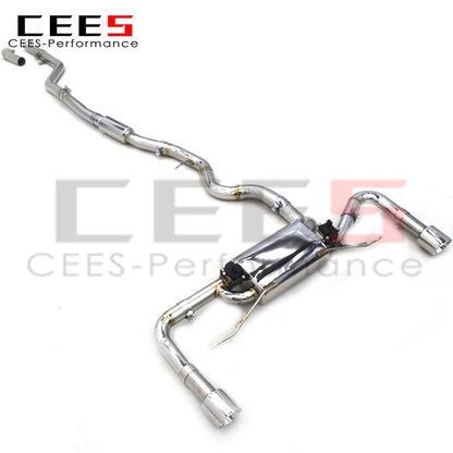 CEES Catback Exhaust For BMW 318/320/328/330 F34/F35/F30 2.0T N20 2014-2019 Exhaust Pipe 304 Stainless Steel Exhaust Systems