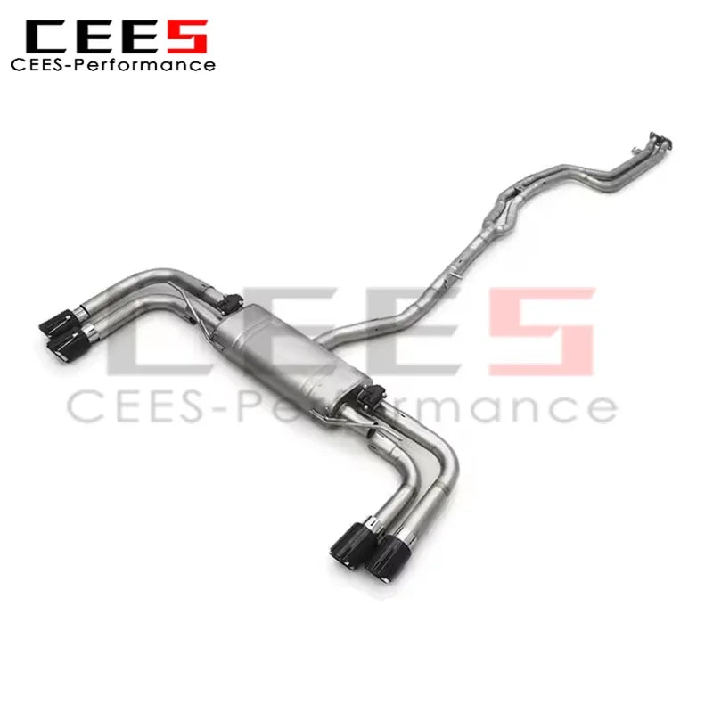 cees Stainless Steel Catback Exhaust System Assembly for BMW X3 F25 N55 3.0T 2011-2017 Escape Valved Car Exhaust Pipe Muffler