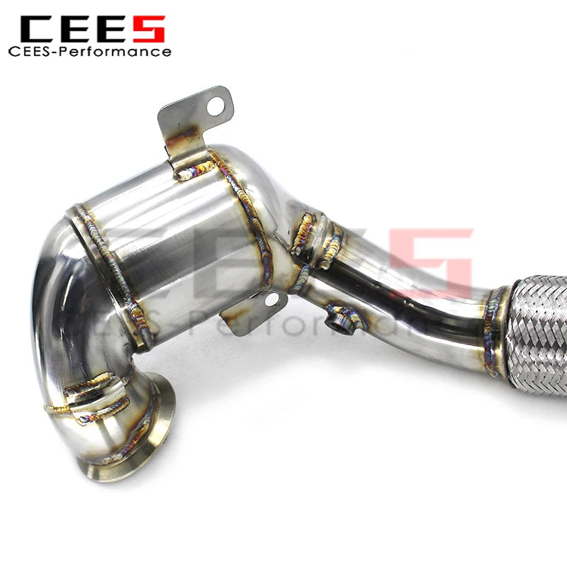 cees Stainless Steel Performance with Cat Downpipe for VW GOLF VIII/8 2020-2023 Sport Catted Downpipe Exhaust System