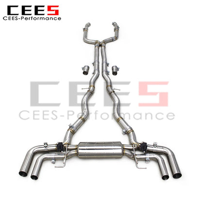 cees Catback Exhaust Pipes for BMW M850/M850i 4.4TT 2019-2023 Car Exhaust System Stainless Steel Exhaust Pipe Muffler Escape