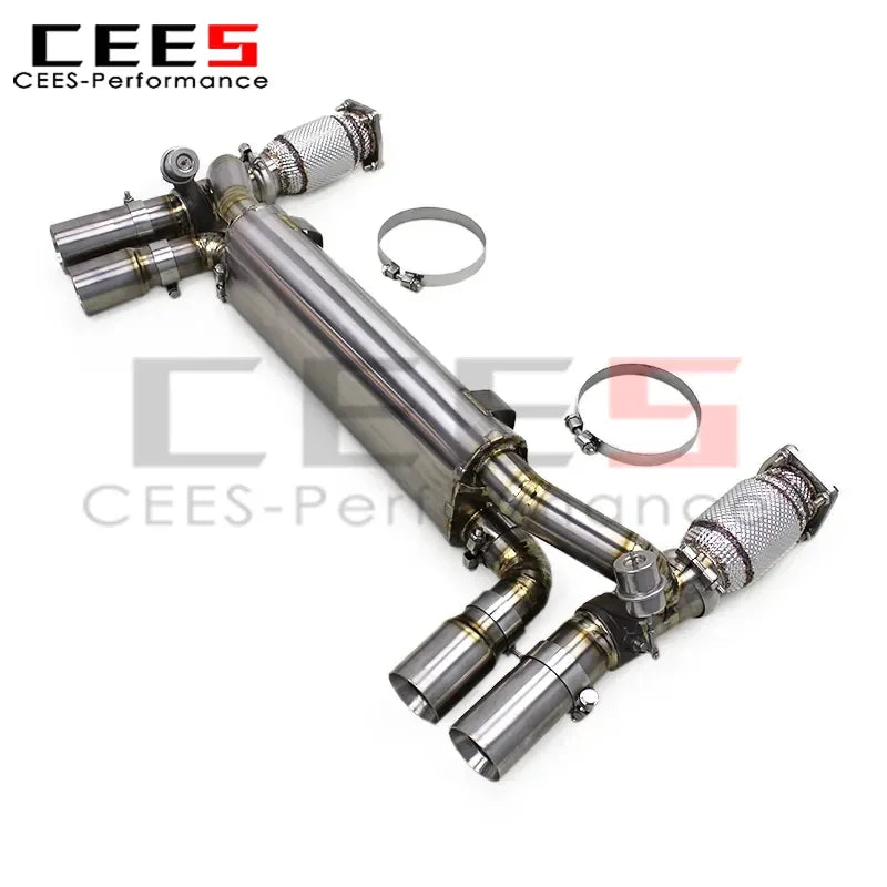 cees Titanium Valvetronic Exhaust Muffler System Catalyst catted Downpipe For Porsche 911 996 TURBO 3.6 1997-2005 Exhaust Pipe