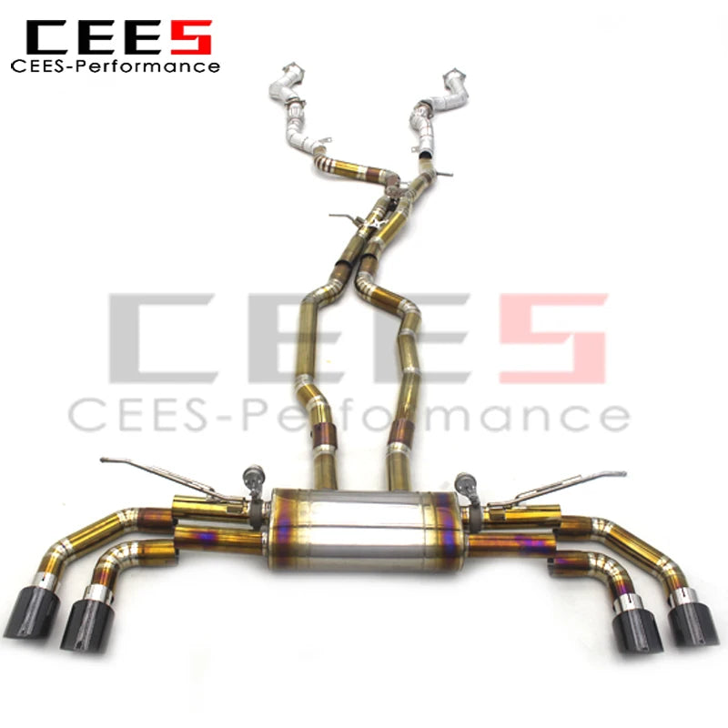 CEES Catback Exhaust System  for Porsche Cayenne 957 3.6/4.8T 2006-2010 Titanium Exhaust Pipe Exhaust Downpipe