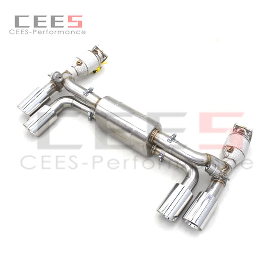 CEES Catback Exhaust  System catted downpipe Performance Exhaust Pipe escape For Porsche 911 991/991.2 3.0T 2016-2018