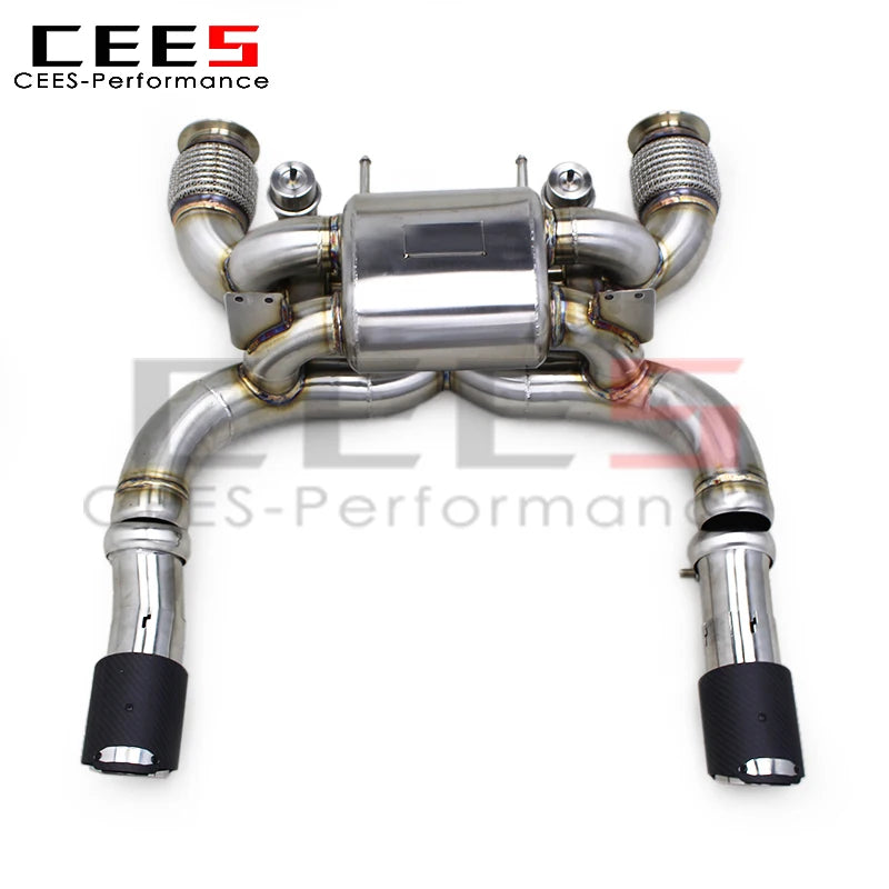 CEES  Valvetronic Exhaust Pipes for Mclaren 720S 4.0 2017-2019 Stainless Steel Exhaust Exhauster Sport Valved Muffler