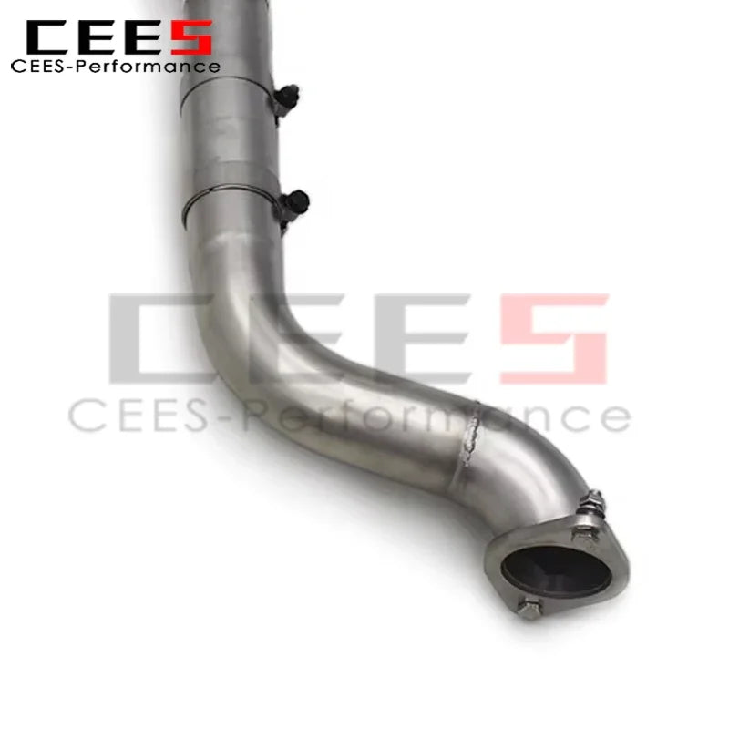 cees Sport Exhaust Downpipe for Mercedes-Benz A35 AMG W177 2.0T 2020-2023 SS304 Stainless Steel Exhaust Pipe Free Flow Downpipe