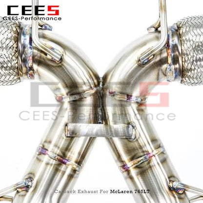 CEES for Mclaren 765LT 4.0T 2020+ Valved Sport Exhaust System